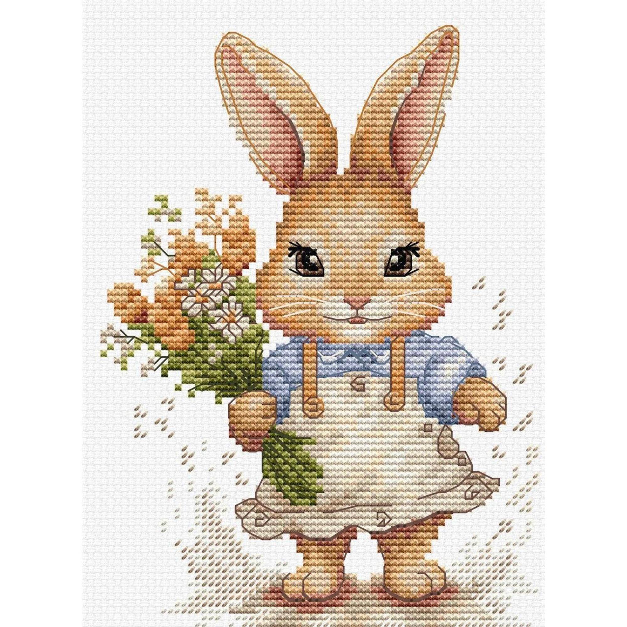 Luca-S The Happy Bunny Counted Cross Stitch Kit